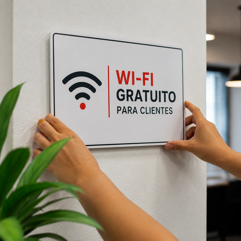 Placa para sinalização